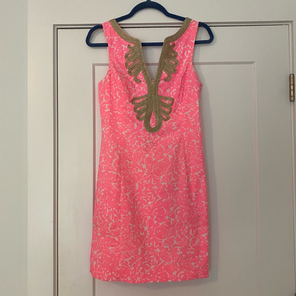 Lily Pulitzer Neon Pink Shift Dress